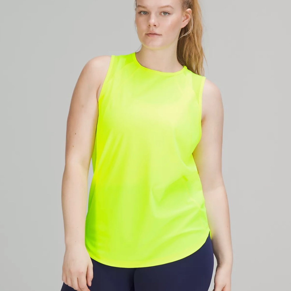NWT! Lululemon Sculpt Tank Top size 12 Highlighter Yellow
